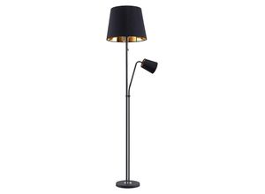 4251911741278 - Lindby - Efalia Stehlampe mit Leselicht - Schwarz gold