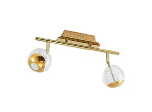 4251911743920 - Lucande - Kilio LED-Deckenstrahler 2-flammig gold - gold klar