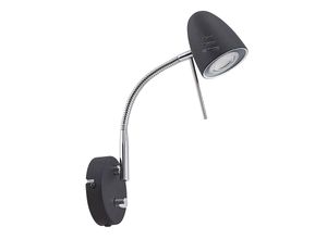 4251911744552 - Lindby - Shreena LED-Wandleuchte aus Stahl schwarz - sandSchwarz chrom