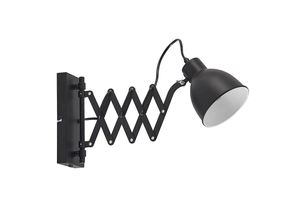 4251911744897 - Timbra Wandlampe mit Scherenarm schwarz - Schwarz weiß - ELC