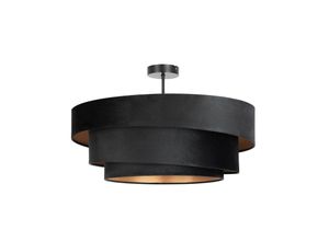 4251911745849 - Lindby Deckenlampe Jusari schwarz Textil Ø 56 cm E27