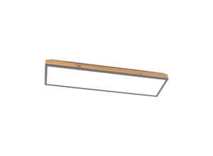 4251911747058 - Lindby - Laviona LED-Deckenlampe mit cct 80 cm - graphitgrau Holz hell weiß