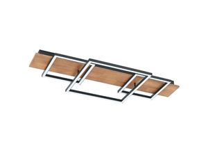 4251911747485 - Chariska LED-Deckenlampe Holz schwarz 95cm - holz dunkel Schwarz - Lucande