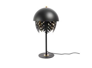 4251911752199 - Lucande Aparas Tischlampe Blattoptik schwarz-gold - Schwarz gold