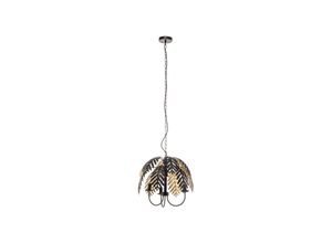 4251911752229 - Aparas Hängelampe Blattoptik 1-fl 50 cm - Schwarz - Lucande