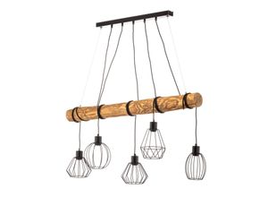 4251911755367 - Envostar Various Pendel 5-flammig Kiefer natur