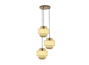 4251911764802 - Hängeleuchte Louella Bambus ø 28 cm 3-flg E27 - holz hell - Lindby