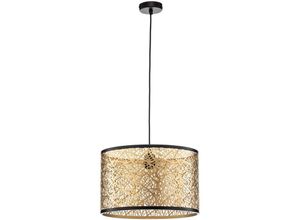 4251911765243 - Lindby Hängeleuchte Yonah goldfarben Metall Ø 40 cm E27 - gold Schwarz