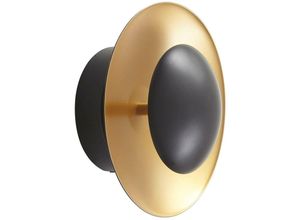 4251911765786 - LED-Hängeleuchte Tiama Metall schwarz gold ø 20 cm - Schwarz gold - Lindby