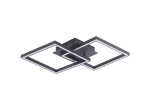 4251911766165 - LED-Deckenlampe Tjado 67 cm lang schwarz Metall - Schwarz weiß - Lucande