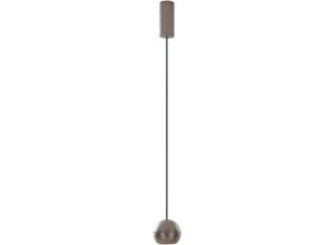 4251911768213 - LED-Hängeleuchte Plarion nickelfarben Alu ø 9 cm - nickel satin - Lucande