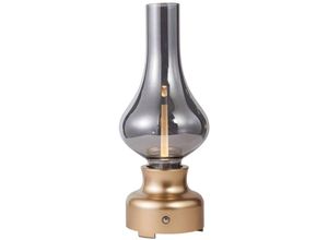 4251911776027 - LED Tischlampe Maxentius aus Glas(inkl Touchdimmer) dimmbar für Wohnzimmer & Esszimmer von Lindby