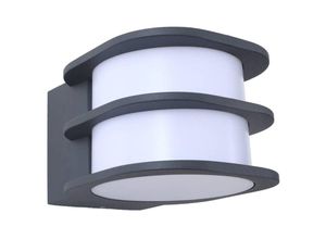 4251911776201 - Lindby Smart LED-Außenwandleuchte Fyra rund CCT RGB Tuya - dunkelgrau opal