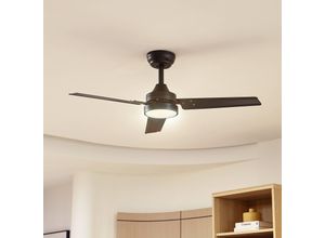 4251911779905 - Lindby - Deckenventilator mit Lampe Aerallo aus Metall mit Fernbedienung für Wohnzimmer & Esszimmer von