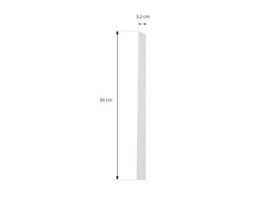 4251911784299 - Lindby Abdeckung Linaro weiß 1-Phasen-System 50 cm