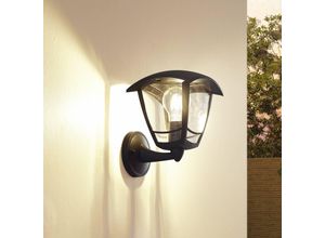 4251911786507 - Lindby Außenwandlampe Isidoro schwarz Laterne Kunststoff