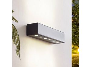 4251911787047 - LED-vägglampa utomhus Selim aus aluminium   grå   zink von Lucande