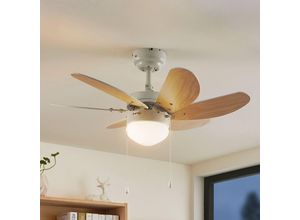 4251911789072 - Lindby - Deckenventilator mit Lampe Minja aus Metall für Wohnzimmer & Esszimmer von