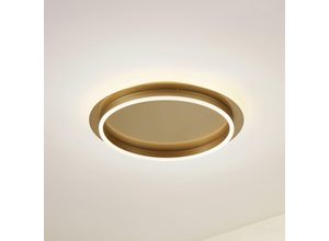 4251911794700 - Lindby LED-Deckenleuchte Kunis gold Kunststoff Ø 46cm