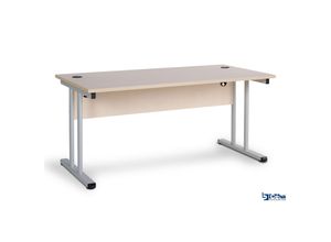 4251915404742 - CEHA Büroschreibtisch mit T-Fuß und Knieraumblende 160 x 80 cm ahorn