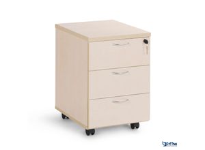 4251915407255 - CEHA Rollcontainer aus Holz mit 3 Schubladen in Dekor ahorn