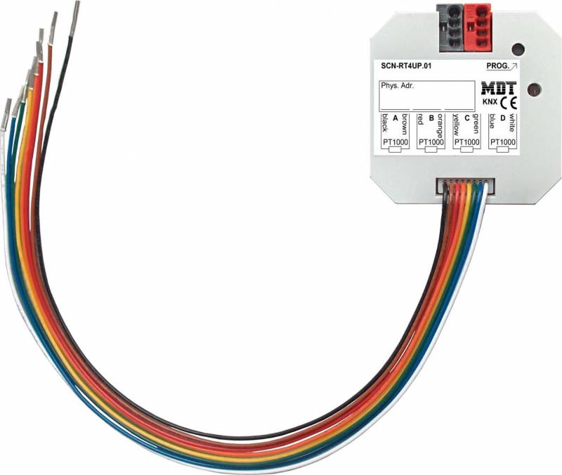 4251916111656 - MDT SCN-RT4UP01 Temperaturregler 4fach UP fPT1000 Sensoren