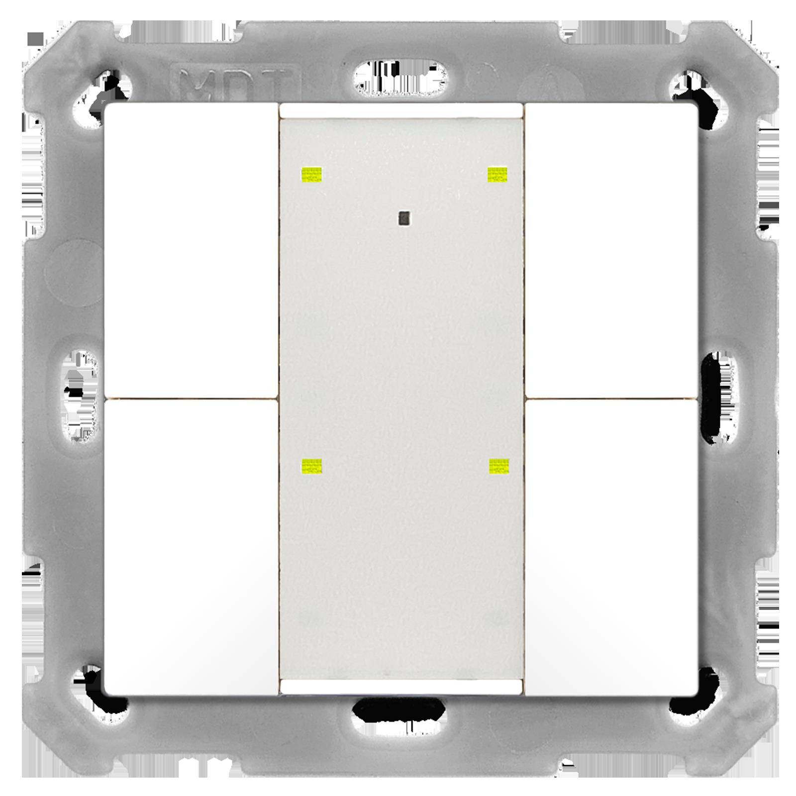 4251916112417 - MDT BE-TA55P4G2 Taster Plus 55 Plus 4-f Reinweiß glänzend