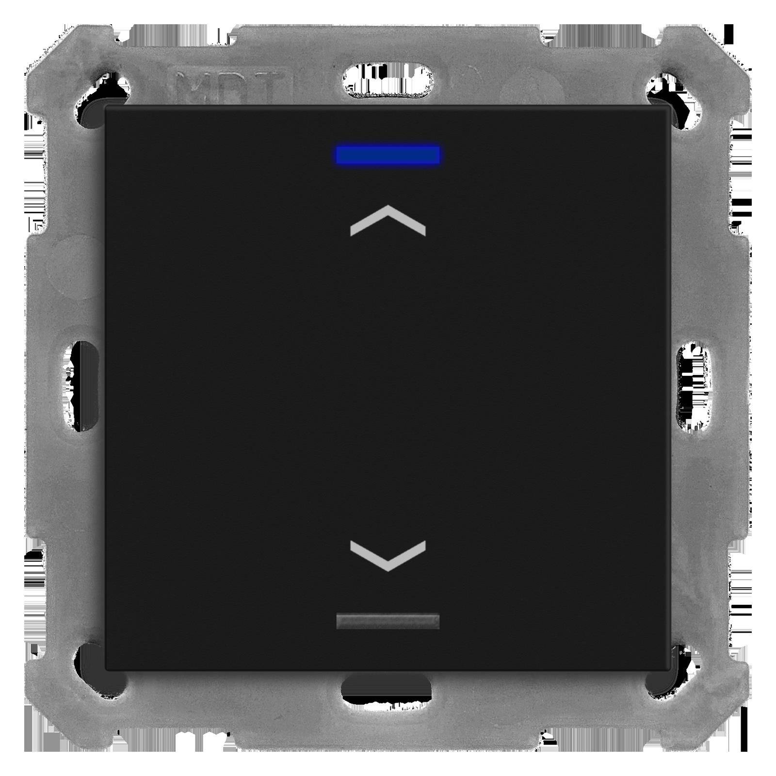 4251916112639 - MDT BE-TAL55T106A1 KNX Taster Light 55 1f RGBW Temperatursensor sw matt Jalous