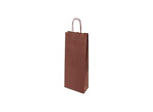 4251924707490 - Flaschentasche aus Papier 1 Flasche Außen-LxB 395 x 80 mm VE 300 Stk bordeaux ab 10 VE