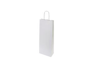 4251924707544 - Flaschentasche aus Papier 1 Flasche Außen-LxB 395 x 80 mm VE 300 Stk weiß ab 10 VE