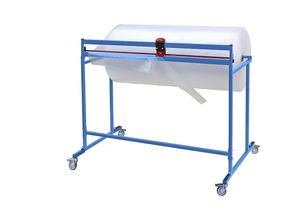 4251924710971 - Abrollständer mit Schneidevorrichtung fahrbar für Rollenbreite 1250 mm H 1160 mm ab 10 Stk ratioform