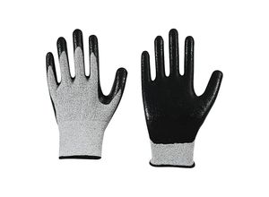 4251924717871 - Schnittschutzhandschuhe Spezialfaser Nitril grau VE 12 Paar 8 ab 10 VE kaiserkraft