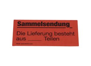 4251924718694 - Warnetiketten Aufdruck Sammelsendung VE 1000 Stk LxB 145 x 70 mm ab 10 VE