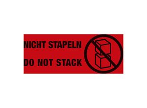 4251924718717 - Warnetiketten Aufdruck Nicht stapeln! VE 1000 Stk LxB 145 x 70 mm ab 10 VE