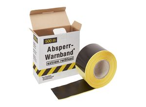 4251924724961 - Absperrband extrem reißfest beidseitig bedruckt schwarz   gelb ab 10 Stk kaiserkraft