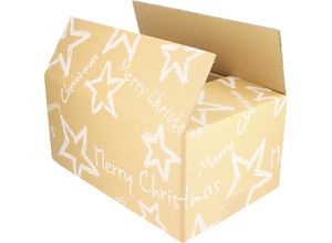 4251924750243 - Versandkarton Christmas Stars terra natur VE 15 Stk LxBxH 310 x 200 x 140 mm ab 5 VE