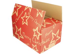 4251924750304 - Versandkarton Christmas Stars terra rot VE 15 Stk LxBxH 310 x 200 x 140 mm ab 5 VE