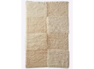 4251924901515 - Teppich HEINE HOME Teppiche Gr B L 60 cm x 90 cm 70 mm 1 St beige (natur) Schurwollteppiche