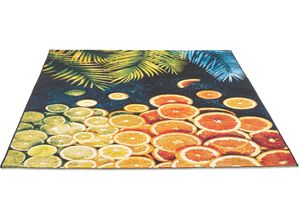 4251924902604 - Teppich SANSIBAR Rantum Beach 004 Teppiche Gr B L 120 cm x 180 cm 5 mm 1 St bunt (multi) Esszimmerteppiche Flachgewebe modernes Sommer Design In- und Outdoor geeignet