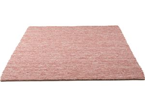 4251924925443 - Wollteppich THEKO Alpen Teppiche Gr B L 140 cm x 200 cm 12 mm 1 St rot Schurwollteppiche handgewebter Wendeteppich meliert reine Wolle Wohnzimmer