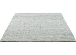 4251924928215 - Wollteppich THEKO Alpen Teppiche Gr B L 90 cm x 160 cm 12 mm 1 St beige (natur grau) Schurwollteppiche handgewebter Wendeteppich meliert reine Wolle Wohnzimmer