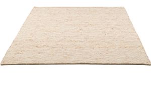 4251924928505 - Wollteppich THEKO Alpen Teppiche Gr B L 70 cm x 140 cm 12 mm 1 St beige (dunkelbeige) Schurwollteppiche handgewebter Wendeteppich meliert reine Wolle Wohnzimmer