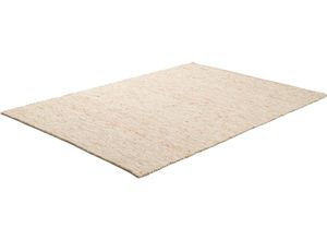 4251924928512 - Wollteppich THEKO Alpen Teppiche Gr B L 90 cm x 160 cm 12 mm 1 St beige (dunkelbeige) Schurwollteppiche handgewebter Wendeteppich meliert reine Wolle Wohnzimmer