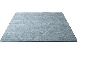 4251924928642 - Wollteppich THEKO Alpen Teppiche Gr B L 170 cm x 240 cm 12 mm 1 St blau Schurwollteppiche handgewebter Wendeteppich meliert reine Wolle Wohnzimmer