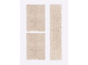 4251924929212 - Teppich HEINE HOME Teppiche Gr B L 60 cm x 90 cm 80 mm 1 St beige Wohnzimmerteppiche