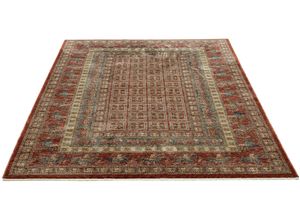 4251924947827 - Teppich GINO FALCONE Beatrice GF-137 Teppiche Gr B L 120 cm x 180 cm 10 mm 1 St bunt (rot multi) Orientalische Muster Kurzflor Orient Optik mit Fransen Wohnzimmer