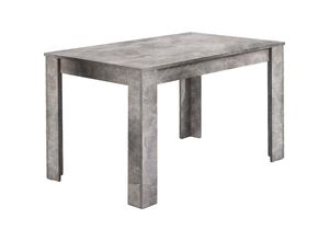 4251942205107 - Esstisch Nepal   Moderner Küchentisch in Beton-Optik   Großer Tisch   120 x 80 H 75 cm