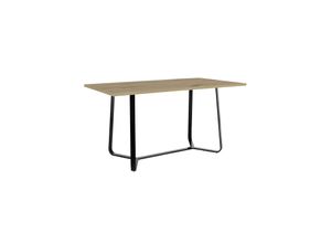 4251942211764 - Esstisch TALEA Breite 140 cm Artisan Eiche (Eiche-Optik) schwarz