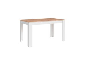 4251942239874 - Esstisch NORI Breite 120 cm weiß Artisan Eiche (Eiche-Optik)