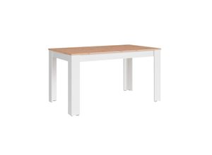 4251942239898 - Esstisch NORI Breite 140 cm weiß Artisan Eiche (Eiche-Optik)